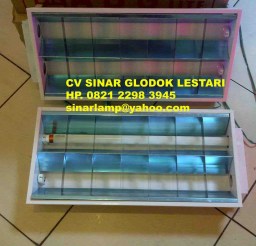 Kap Lampu RM TL LED 2x10 watt